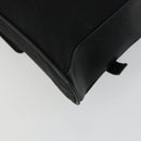 Gianni Versace Business Bag Nylon Leather 2way Black Silver Auth bs31565-9