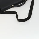 Gianni Versace Business Bag Nylon Leather 2way Black Silver Auth bs31565-7