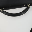 Gianni Versace Business Bag Nylon Leather 2way Black Silver Auth bs31565-8
