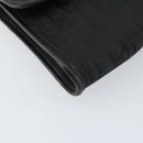 Christian Dior Trotter Canvas Chain Shoulder Bag Black Gold Auth bs31567-14