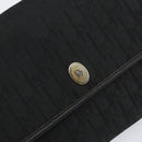 Christian Dior Trotter Canvas Chain Shoulder Bag Black Gold Auth bs31567-17