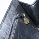 Christian Dior Trotter Canvas Chain Shoulder Bag Black Gold Auth bs31567-21