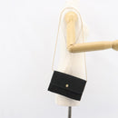 Christian Dior Trotter Canvas Chain Shoulder Bag Black Gold Auth bs31567-22