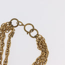 CHANEL Necklace metal Gold Tone CC Auth bs31569-11