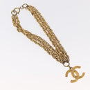 CHANEL Necklace metal Gold Tone CC Auth bs31569-2