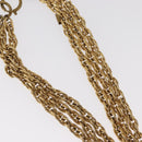 CHANEL Necklace metal Gold Tone CC Auth bs31569-5