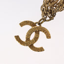 CHANEL Necklace metal Gold Tone CC Auth bs31569-8