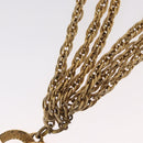 CHANEL Necklace metal Gold Tone CC Auth bs31569-9