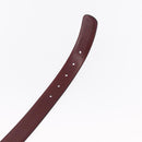 CHANEL Belt Leather 42.5"" Black Gold CC Auth bs31570-9