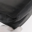 CHANEL Camelia Tote Bag Lamb Skin Black Silver CC Auth bs31571-10