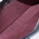 CHANEL Camelia Tote Bag Lamb Skin Black Silver CC Auth bs31571-16