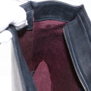 CHANEL Camelia Tote Bag Lamb Skin Black Silver CC Auth bs31571-18