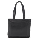 CHANEL Camelia Tote Bag Lamb Skin Black Silver CC Auth bs31571-3