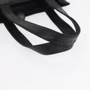 CHANEL Camelia Tote Bag Lamb Skin Black Silver CC Auth bs31571-7