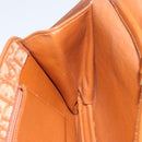 Christian Dior Trotter Canvas Shoulder Bag Brown Gold Auth bs31572-19