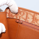 Christian Dior Trotter Canvas Shoulder Bag Brown Gold Auth bs31572-20