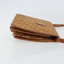 Christian Dior Trotter Canvas Shoulder Bag Brown Gold Auth bs31572-4