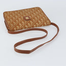 Christian Dior Trotter Canvas Shoulder Bag Brown Gold Auth bs31572-7
