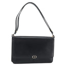 Christian Dior Shoulder Bag Leather Black Gold Auth bs31574-1