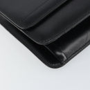 Christian Dior Shoulder Bag Leather Black Gold Auth bs31574-14