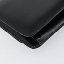 Christian Dior Shoulder Bag Leather Black Gold Auth bs31574-16