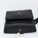 Christian Dior Shoulder Bag Leather Black Gold Auth bs31574-18