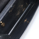 Christian Dior Shoulder Bag Leather Black Gold Auth bs31574-10