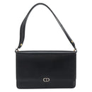 Christian Dior Shoulder Bag Leather Black Gold Auth bs31574-13