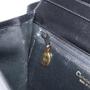 Christian Dior Shoulder Bag Leather Black Gold Auth bs31574-21