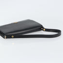 Christian Dior Shoulder Bag Leather Black Gold Auth bs31574-7