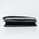 Christian Dior Shoulder Bag Leather Black Gold Auth bs31574-5