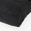 PRADA Quilted Chain Tote Bag Nylon Black Gold Auth bs31575-14