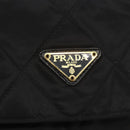 PRADA Quilted Chain Tote Bag Nylon Black Gold Auth bs31575-18