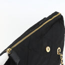 PRADA Quilted Chain Tote Bag Nylon Black Gold Auth bs31575-10