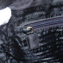 PRADA Quilted Chain Tote Bag Nylon Black Gold Auth bs31575-20