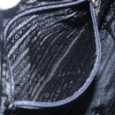 PRADA Quilted Chain Tote Bag Nylon Black Gold Auth bs31575-23