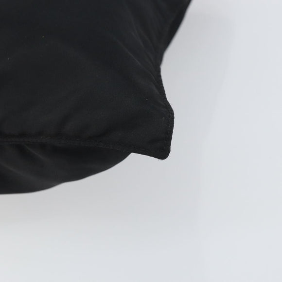 PRADA Tote Bag Nylon Black Silver Auth bs31578