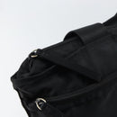 PRADA Tote Bag Nylon Black Silver Auth bs31578-10