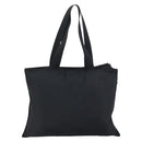 PRADA Tote Bag Nylon Black Silver Auth bs31578-2