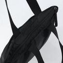 PRADA Tote Bag Nylon Black Silver Auth bs31578-6