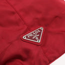 PRADA Tote Bag Nylon Red Silver Auth bs31579-17