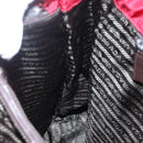 PRADA Tote Bag Nylon Red Silver Auth bs31579-20