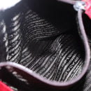 PRADA Tote Bag Nylon Red Silver Auth bs31579-22
