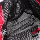 PRADA Tote Bag Nylon Red Silver Auth bs31579-23