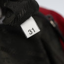 PRADA Tote Bag Nylon Red Silver Auth bs31579-12