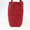 PRADA Tote Bag Nylon Red Silver Auth bs31579-4