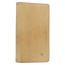 CHANEL Camelia Wallet Leather Beige CC Auth bs31581-1