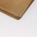 CHANEL Camelia Wallet Leather Beige CC Auth bs31581-10