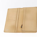 CHANEL Camelia Wallet Leather Beige CC Auth bs31581-13