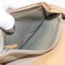 CHANEL Camelia Wallet Leather Beige CC Auth bs31581-19